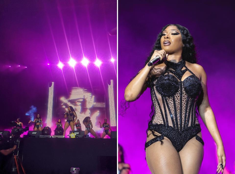 Megan Thee Stallion performing at Primavera Sound festival on the final night.