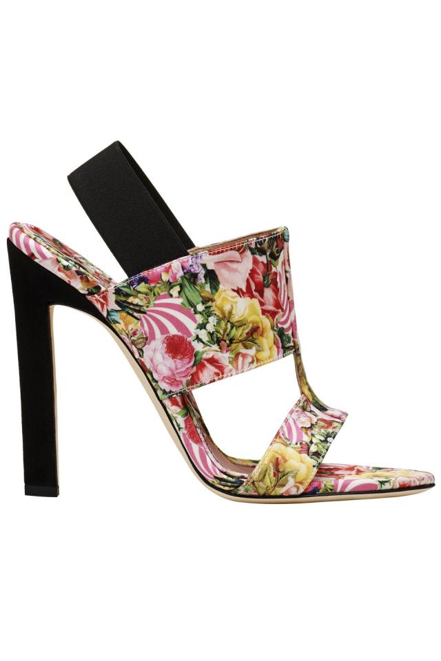 PASTEL MULTI FLOWER WEDGE MULES – A&S