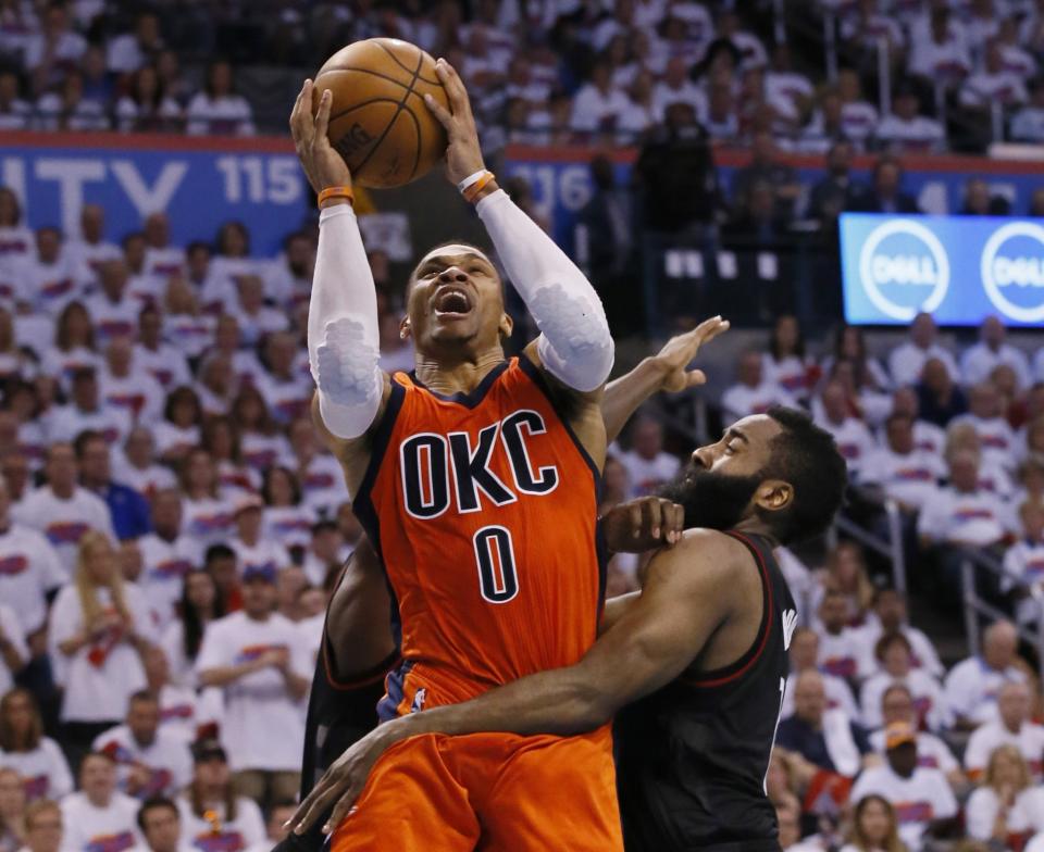 Russell Westbrook can be a free agent in 2018. (AP)