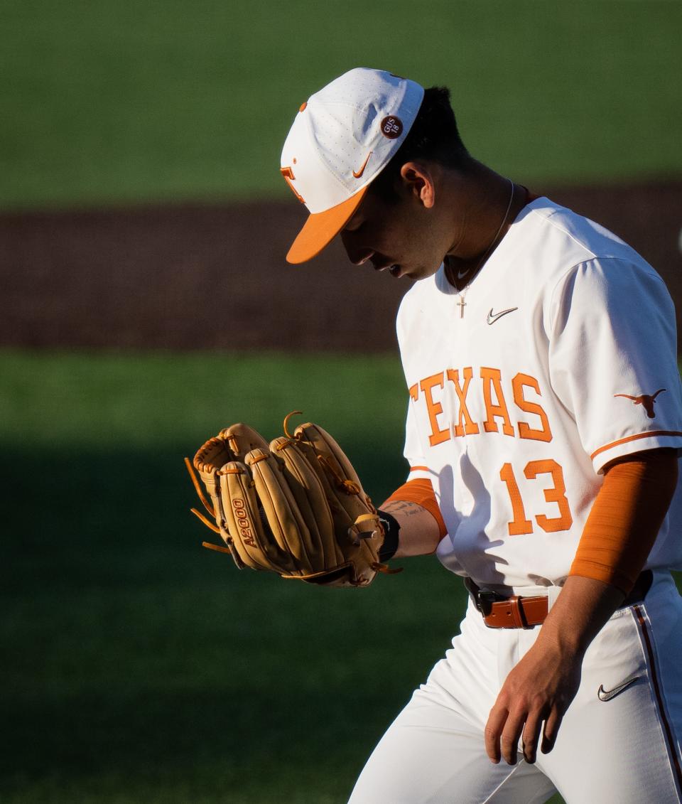 Texas pitcher Lucas Gordon, who started three times during last year's postseason run, will get the start against Louisiana on Friday.