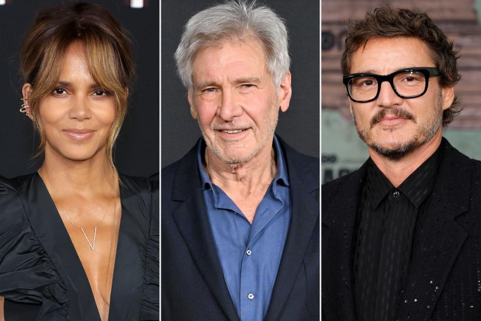 Halle Berry attends the Los Angeles premiere of "Moonfall" at TCL Chinese Theatre on January 31, 2022 in Hollywood, California.; Pedro Pascal attends the Los Angeles Premiere of HBO's "The Last Of Us" at Regency Village Theatre on January 09, 2023 in Los Angeles, California.