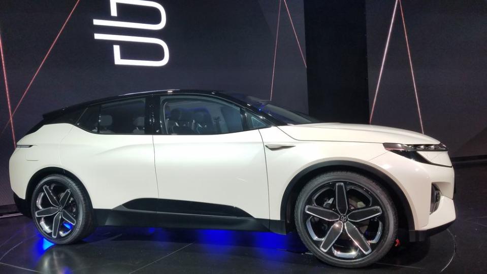 Byton, a Chinese-based electric vehicle company, unveiled its concept SUV on the opening media day at CES 2018.