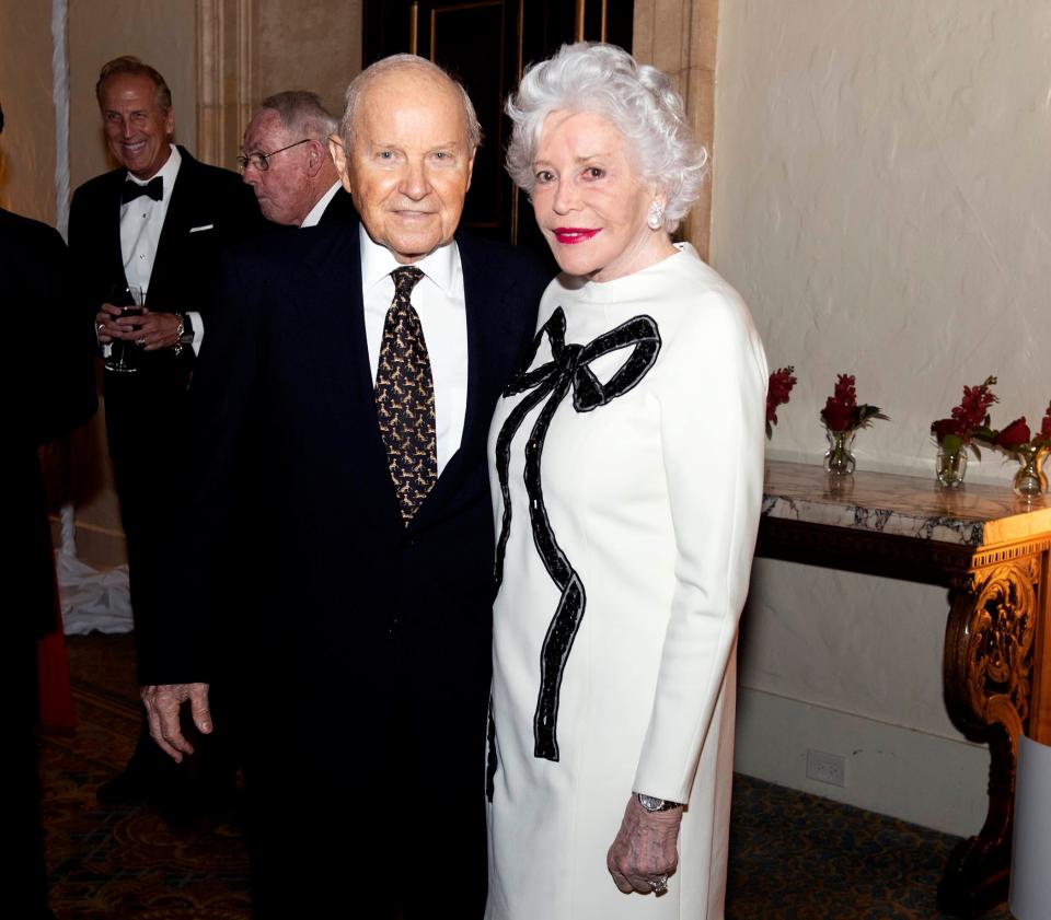 Charles and Ann Johnson at the 2023 Hospice Evening.  The 2024 event will take place Feb. 29 at The Breakers.