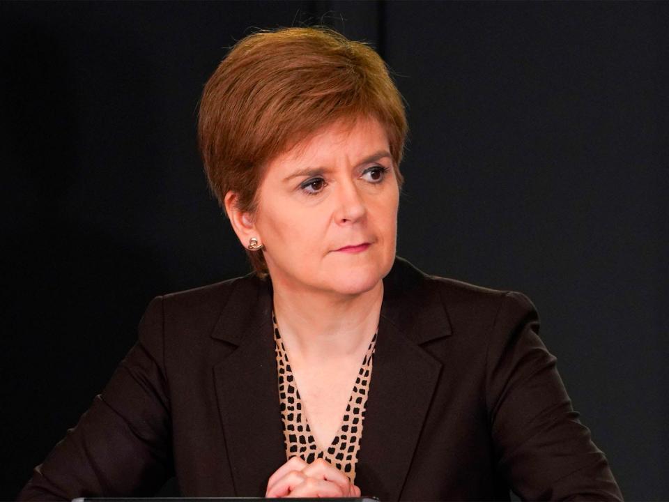  Sturgeon acknowledged the messages made “oblique reference” to claims of inappropriate conduct by Mr Salmond (AFP/Getty Images)