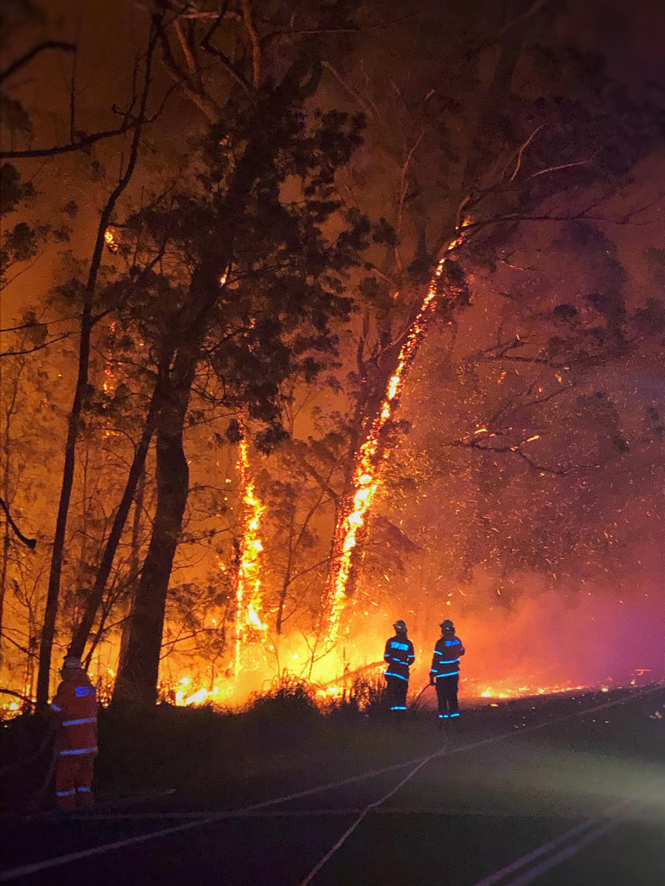 But 24 fires still remain burning in NSW, all of which are south of Sydney.