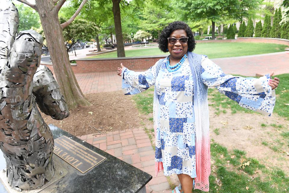 Gail Moss Carson is one of the many volunteers that will be working at the Spring Fling festival April 26-28, 2024 in downtown Spartanburg. Here, she talks about working at the main stage area at Morgan Square for the event.