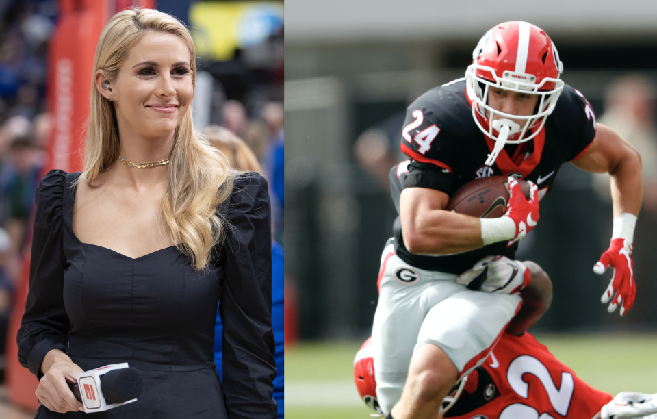 Prather Hudson tried to get a date with Laura Rutledge. (Rutledge photo via Getty, Hudson photo via AP)