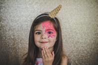 <p>Forget the donut trend: It doesn’t get much sweeter than ice cream face paint, complete with yellow sprinkles to top off the look. </p><p><em><a href="http://thelovenotesblog.com/2018/06/adorable-face-paint-ideas/" rel="nofollow noopener" target="_blank" data-ylk="slk:See more at The Love Notes Blog »;elm:context_link;itc:0;sec:content-canvas" class="link ">See more at The Love Notes Blog »</a></em></p><p><strong>RELATED: </strong><a href="https://www.goodhousekeeping.com/holidays/halloween-ideas/g385/popular-kids-halloween-costumes/" rel="nofollow noopener" target="_blank" data-ylk="slk:50+ Cute Halloween Costume Ideas for Kids;elm:context_link;itc:0;sec:content-canvas" class="link ">50+ Cute Halloween Costume Ideas for Kids</a></p>