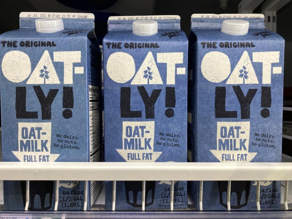 Oatly is the leading brand of oat milk (AP)