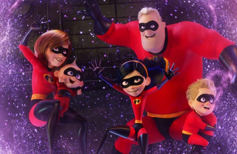 Violet protects the family with a super force field in "The Incredibles 2," which will be showing at the Columbus Zoo and Aquarium July 1.