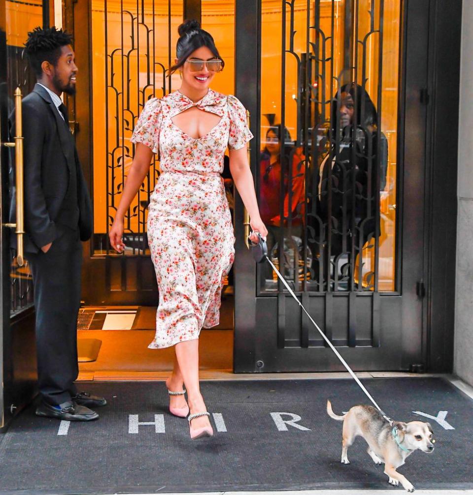 <p>The actress adores her dog, Diana who also boasts her own Instagram account <a href="https://www.instagram.com/diariesofdiana/" rel="nofollow noopener" target="_blank" data-ylk="slk:@diariesofdiana;elm:context_link;itc:0;sec:content-canvas" class="link ">@diariesofdiana</a> with more than 130,000 followers.</p>
