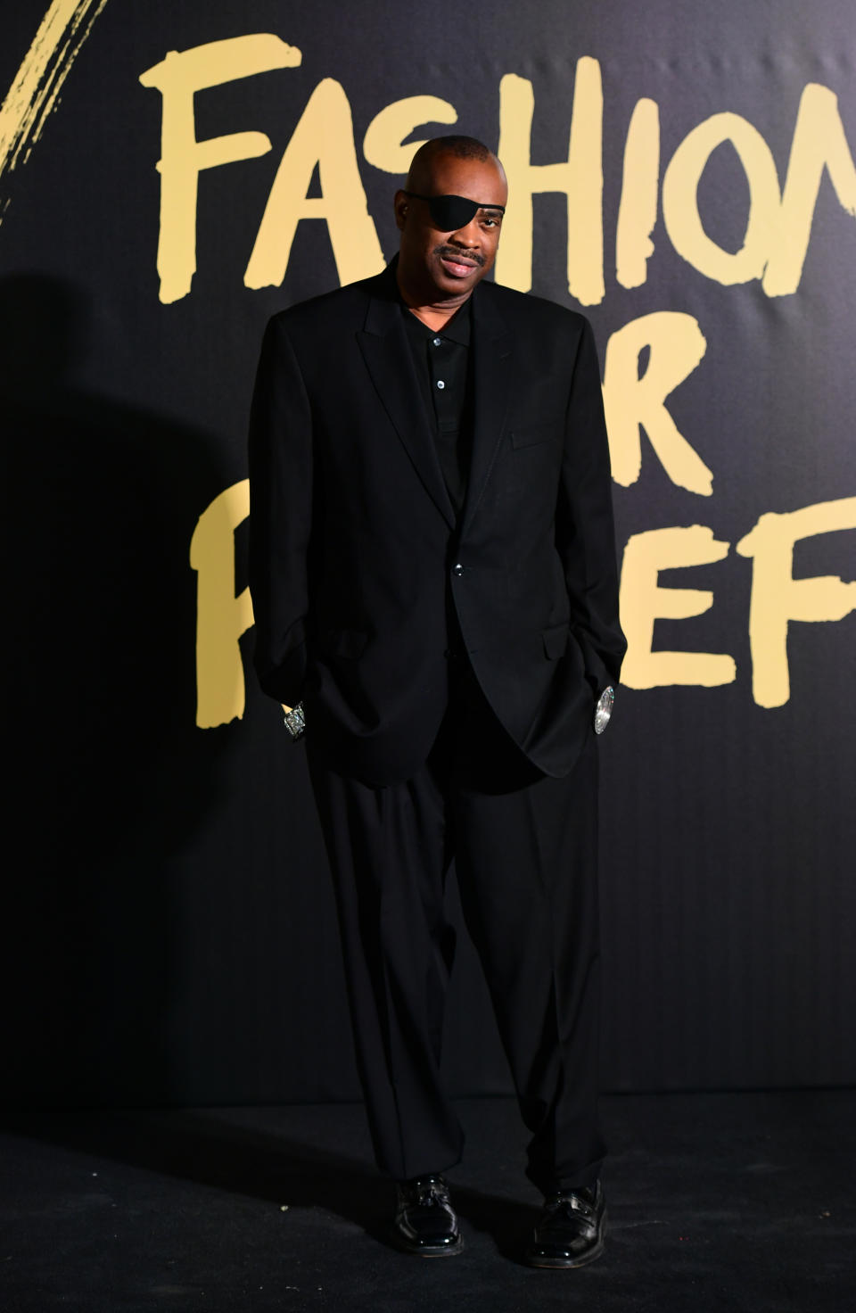 Slick Rick arriving on the red carpet for Naomi Campbell's Fashion For Relief Gala during London Fashion Week [Photo: PA]