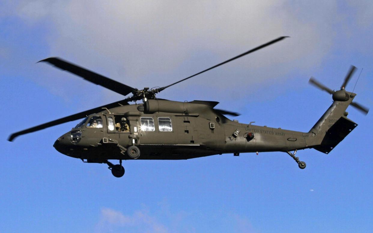 A US Army Black Hawk helicopter. File picture - EPA