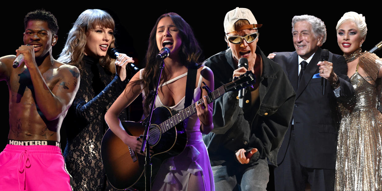 The 2022 Grammy nominees are here and there are a lot of big names. (TODAY Illustration / Getty Images)