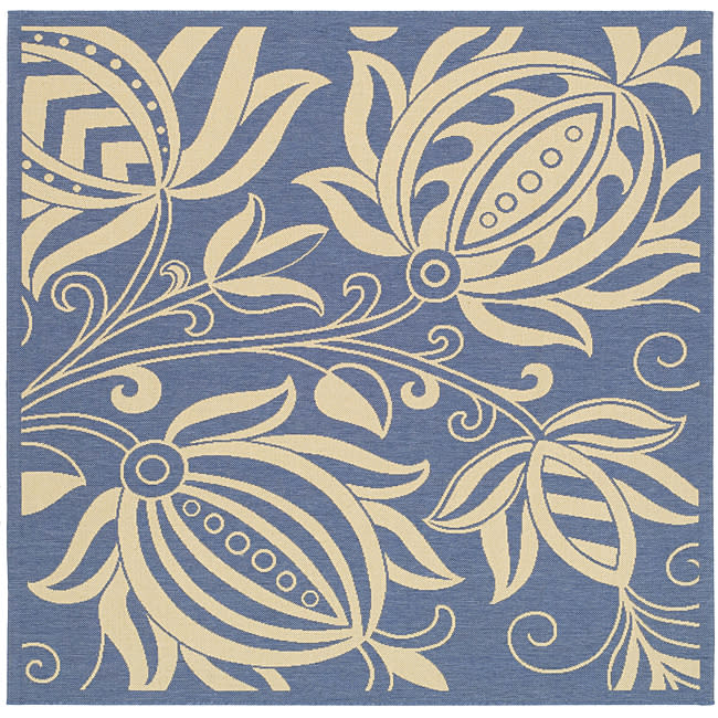 In polypropylene, this pretty floral is especially mold, mildew and weather-resistant.