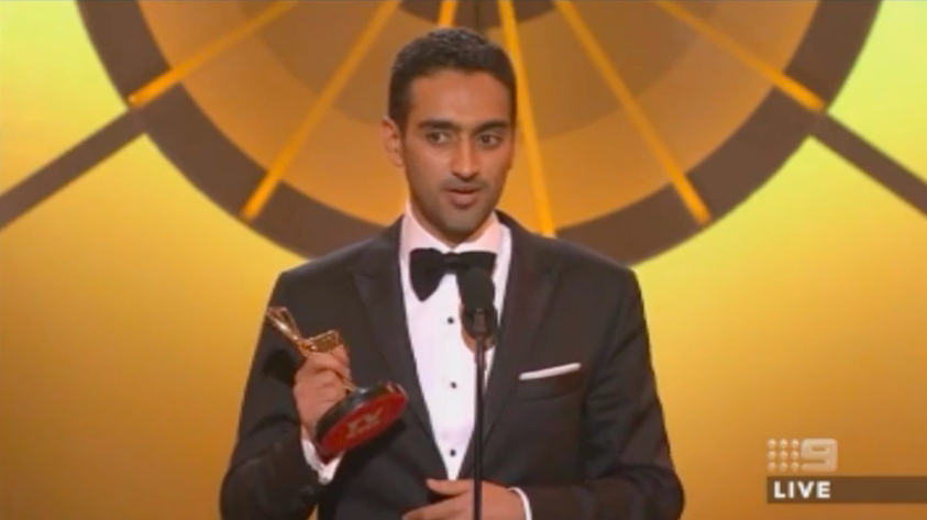 It was back in 2016 when The Project host Waleed Aly’s Gold Logies acceptance speech drew attention to the lack of cultural representation on local screens. Source: Channel Nine