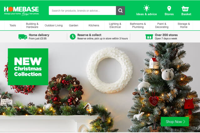 Homebase has been named Britain's worst online retailer for the second year running