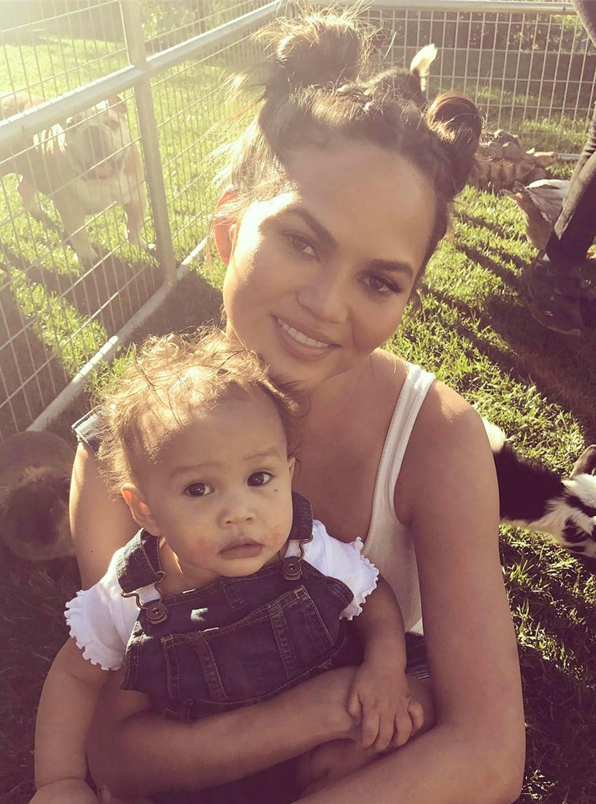 Chrissy Teigen Shares Sweet Snap Of Luna But Not Before Triple