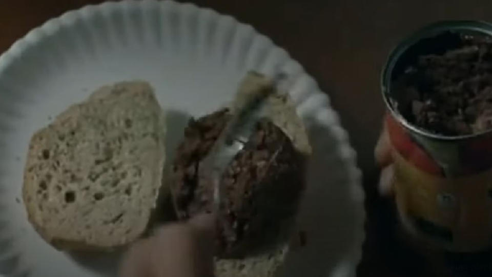 Daryl Eating Those Horrid Sandwiches