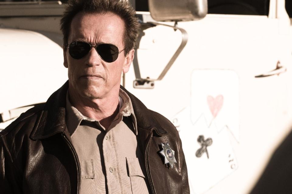 This film image released by Lionsgate shows Arnold Schwarzenegger in a scene from, "The Last Stand." (AP Photo/Lionsgate, Merrick Morton)