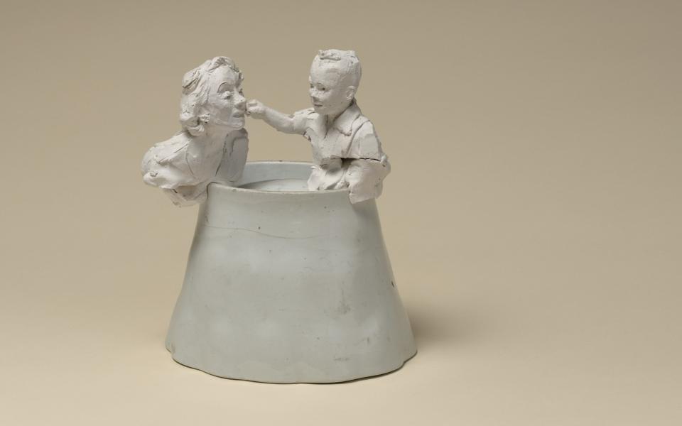 A sculpture of Marlene and Michael, by Nina Mae Fowler - Nina Mae Fowler