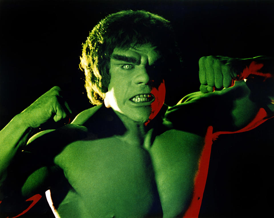 Lou Ferrigno as the title character in The Incredible Hulk. (Photo: ©Universal Television/courtesy Everett Collection)