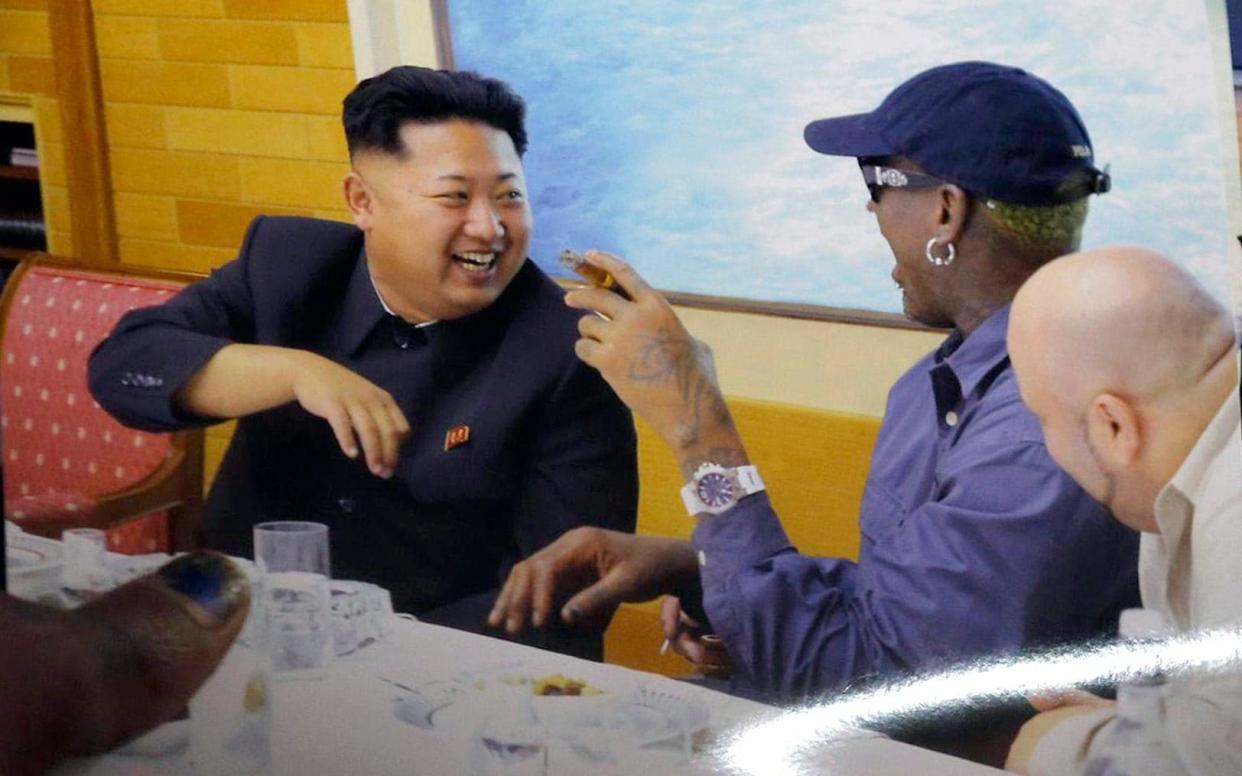 Kim Jong-un and Dennis Rodman in September 2013 - Reuters