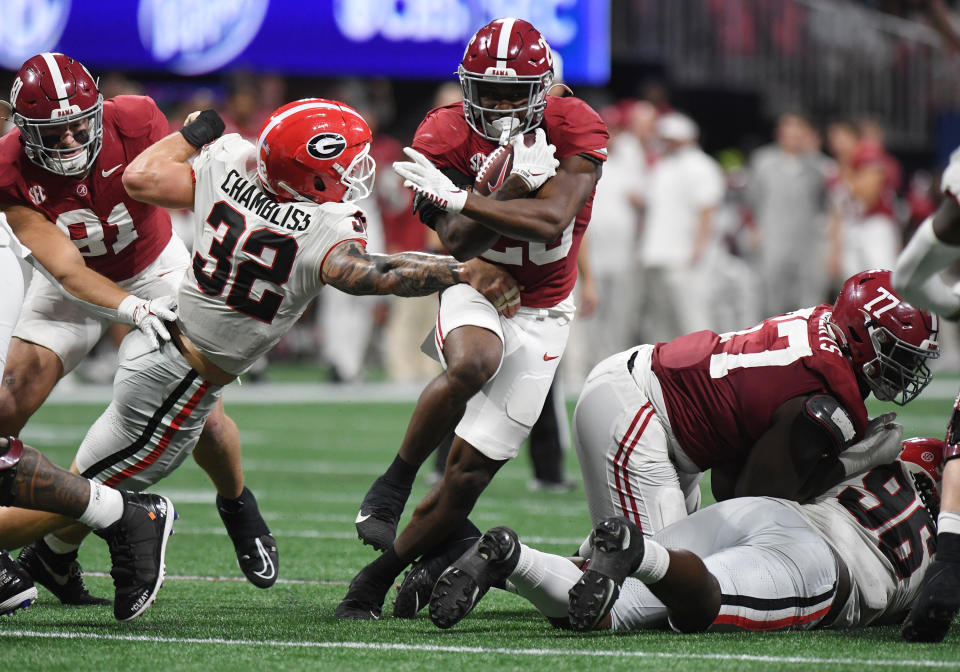 El triunfo de la Alabama Crimson Tide sobre los Georgia Bulldogs desató un caos en el ranking para el Collge Football Playoff. (Photo by Jeffrey Vest/Icon Sportswire via Getty Images)