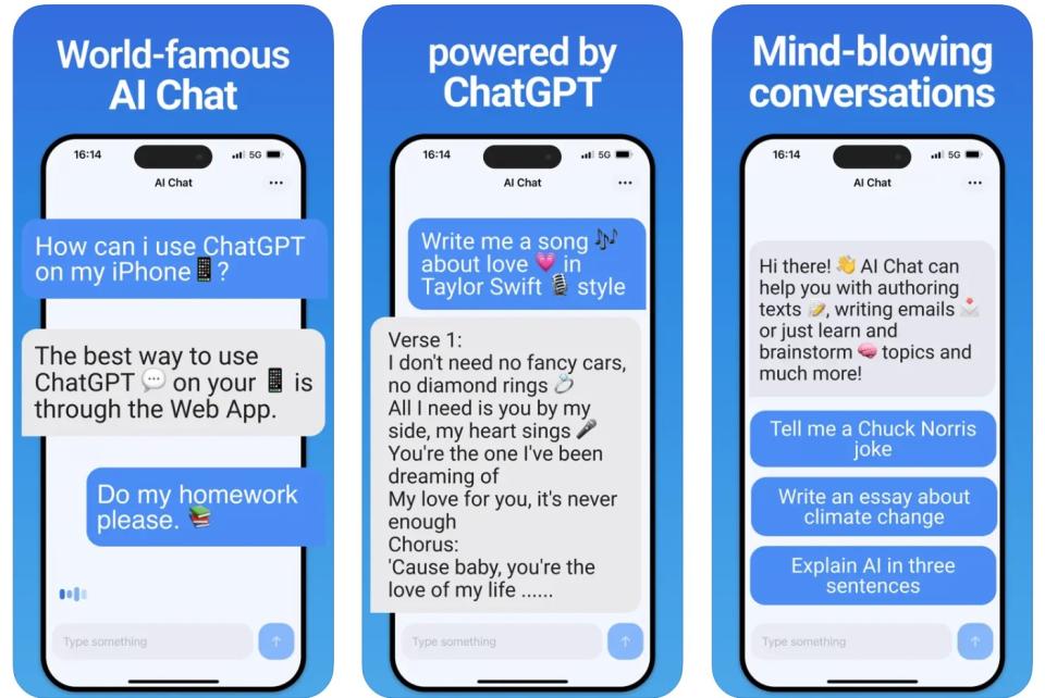 AI Chat app for iPhone.