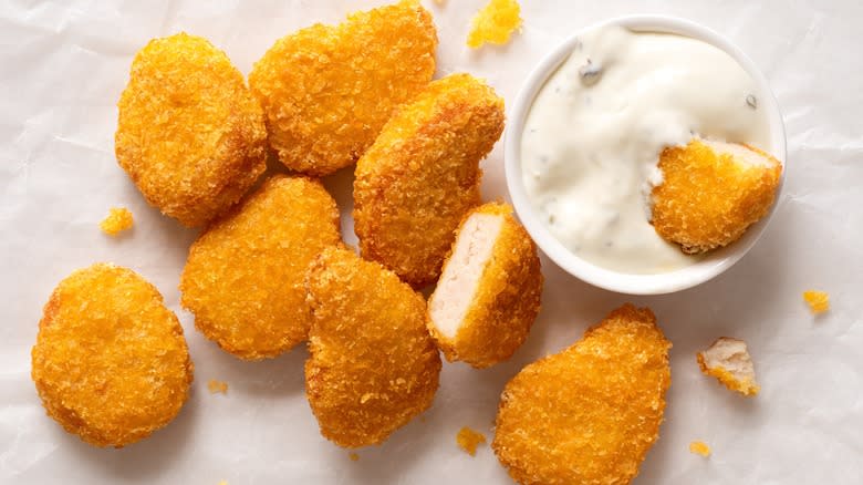 chicken nuggets and ranch