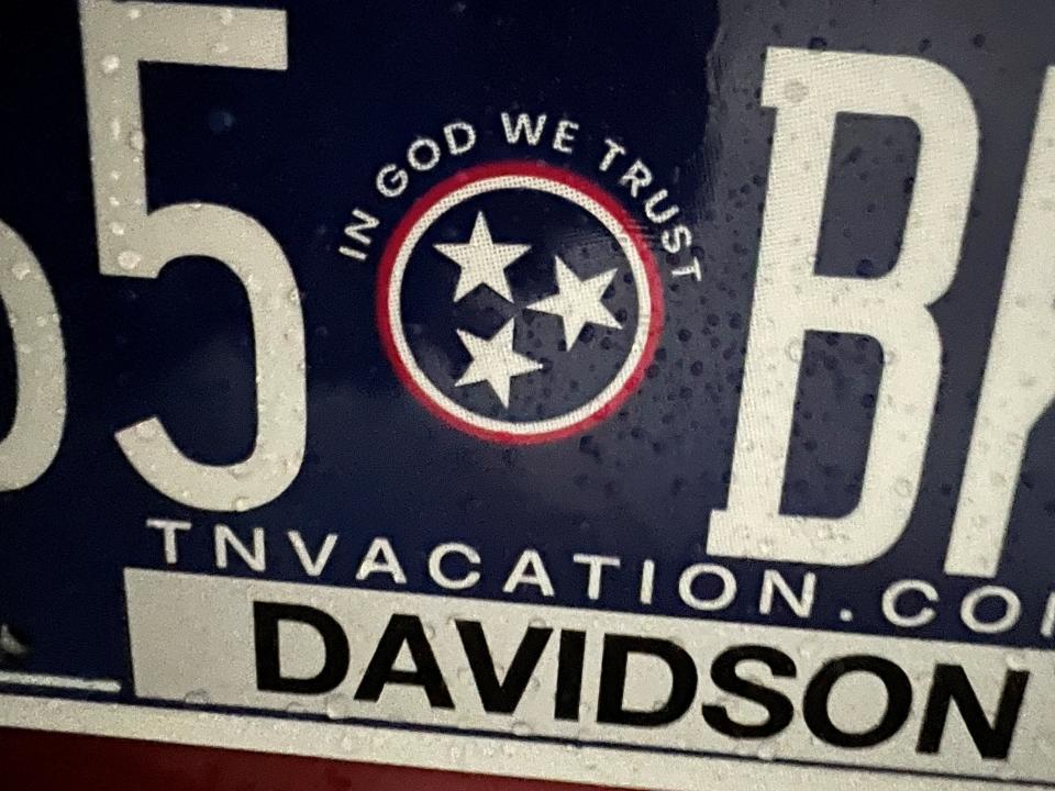 License plates with In God We Trust are more popular than those without. After legislation was passed, the motto will be added to the state seal of Tennessee.