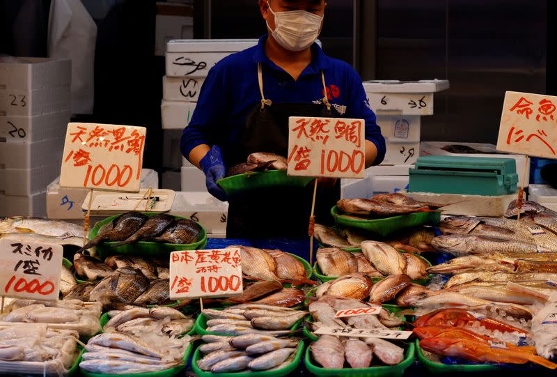 FILE PHOTO: Japan April consumer inflation beats BOJ target for 1st time in 7 years