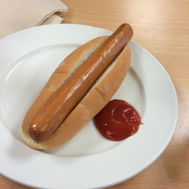 3) A very sad hot dog