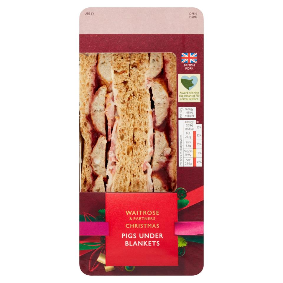 Waitrose Christmas pigs under blankets