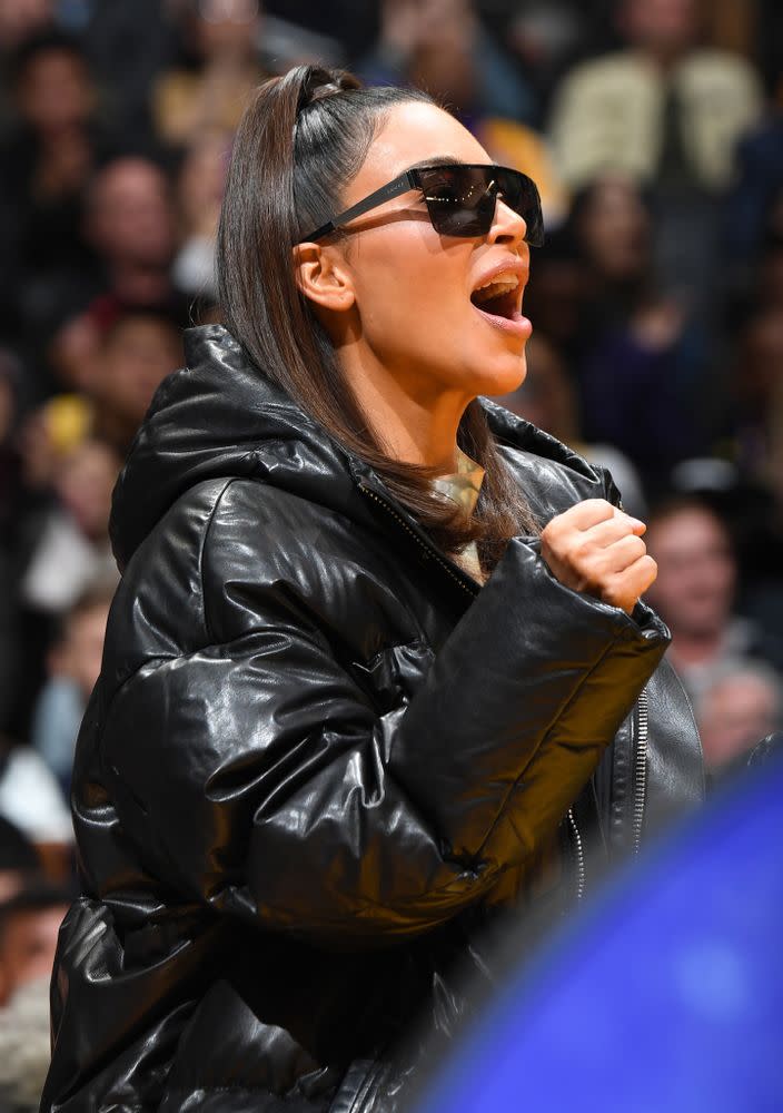 Kim Kardashian West | Andrew D. Bernstein/NBAE via Getty Images