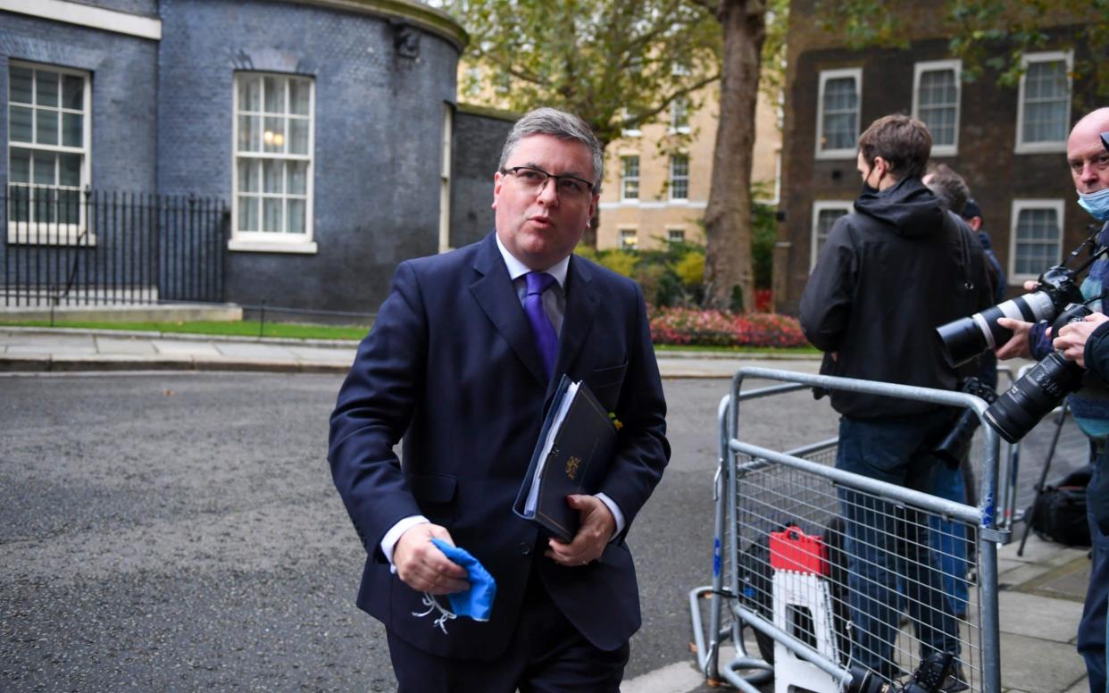 Robert Buckland, the Justice Secretary, said the bill provided a "once-in-a-generation opportunity" to protect domestic abuse victims - BLOOMBERG