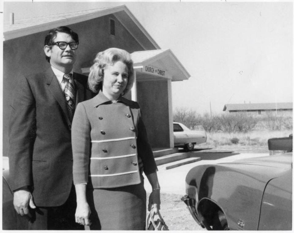 Billie Sol Estes with his wife Patsy, circa 1970s.