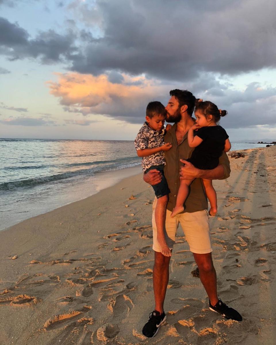 Now that Megan has decided to close the business she is excited to spend more time with fiancé Shaun Hampson and their two children River, six, and Rosie, two. Photo: Instagram/MeganKGale