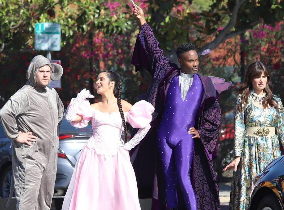 James Corden, Camila Cabello, Idina Menzel and Billie Porter