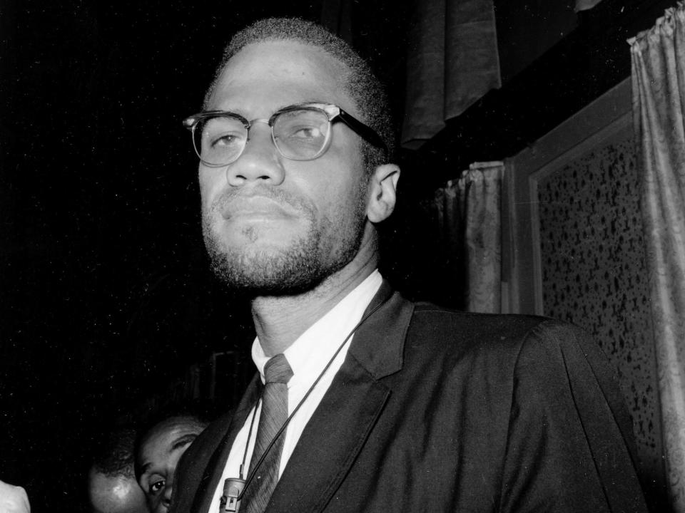 Malcolm X Shabazz is shown in 1963.