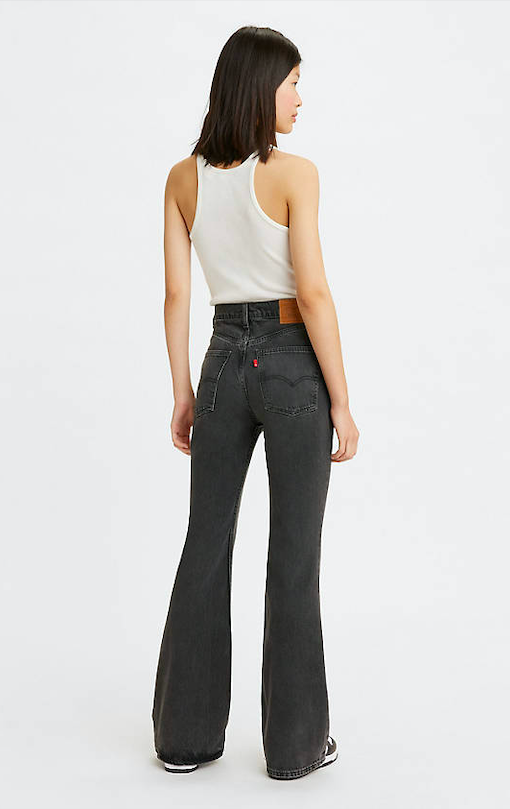 70's High Rise Flare Women's Jeans - Dark Wash