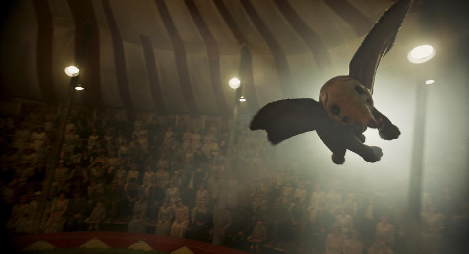 This image released by Disney shows a scene from "Dumbo." (Disney via AP)