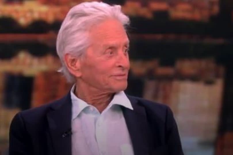 Screengrab of Michael Douglas on The view