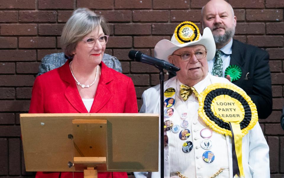 Samantha Dixon made a speech after winning the by-election - PA