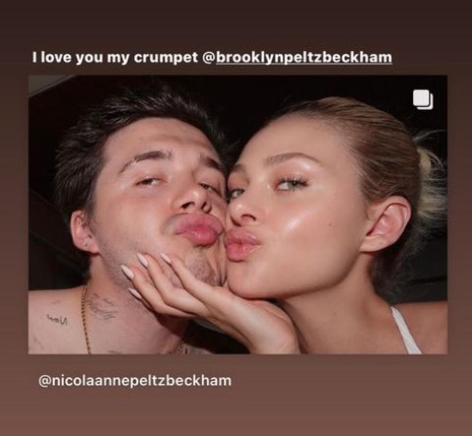 Nicola Peltz Beckham declared her love for husband Brooklyn on Instagram (Instagram/Nicola Peltz Beckham)