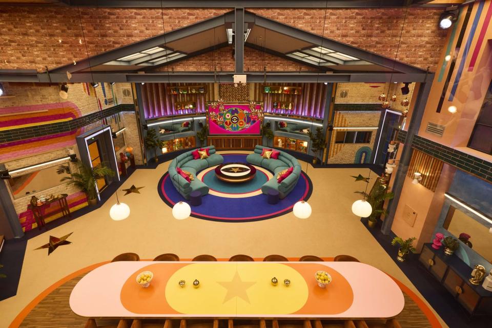 celebrity big brother 2024 house downstairs view