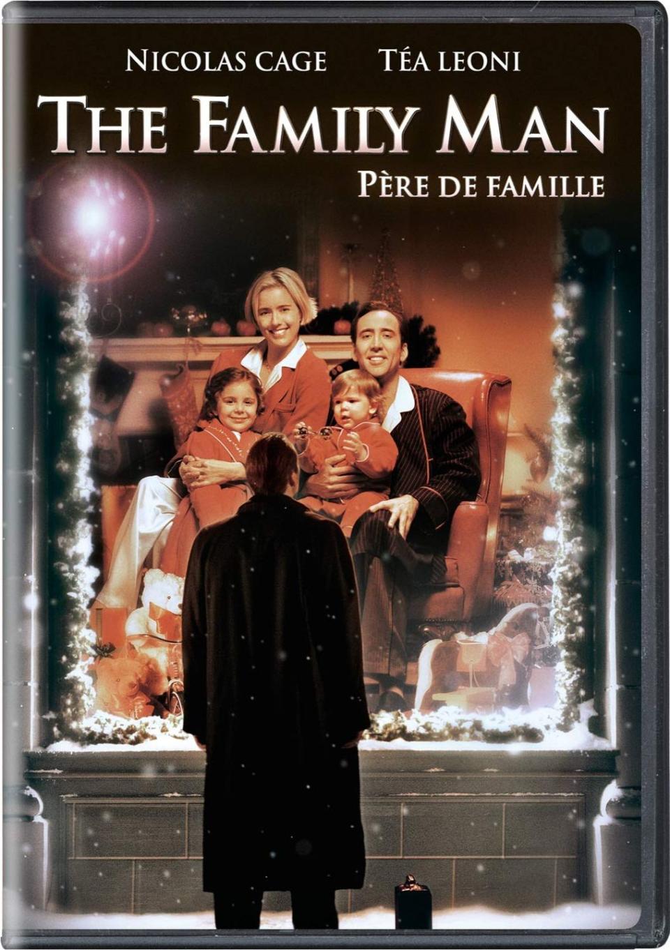 <p>Nic Cage stars as a workaholic bachelor in New York City, who wakes up on Christmas Day to find himself in a New Jersey suburb — with a family and a completely different life.</p><p><a class="link " href="https://www.amazon.com/Family-Man-Nicolas-Cage/dp/B002YH3WQQ?tag=syn-yahoo-20&ascsubtag=%5Bartid%7C10067.g.38414559%5Bsrc%7Cyahoo-us" rel="nofollow noopener" target="_blank" data-ylk="slk:WATCH NOW;elm:context_link;itc:0;sec:content-canvas">WATCH NOW</a></p>