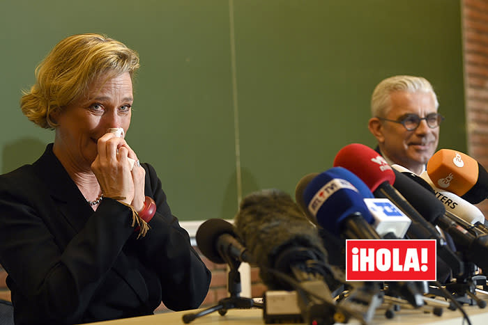 Delphine Boël, en su primera rueda de prensa como princesa 