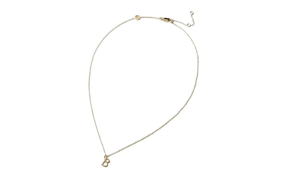 Gold-plated necklace, £26, Oliver Bonas