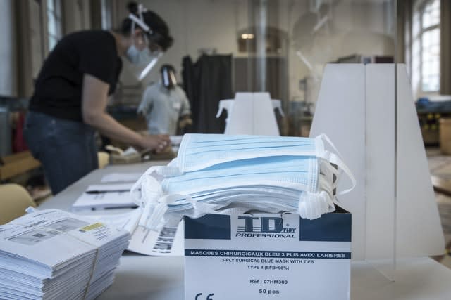 Virus Outbreak France Elections